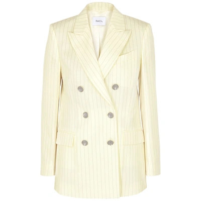 Racil Cambridge Double-breasted Wool-blend Jacket In Ivory