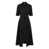 ROSETTA GETTY BLACK POPLIN SHIRT DRESS,3233917