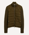 MONCLER PANELLED WOOL-BLEND AND QUILTED SHELL DOWN JACKET,000708974