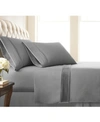 Southshore Fine Linens Classy Pleated 21" Extra Deep, Pocket Sheet Set, Full In Gray
