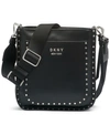 DKNY PAULINE LEATHER MESSENGER