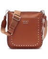 DKNY PAULINE LEATHER MESSENGER