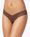 Hanky Panky Signature Lace Low-rise Lace Thong In Brown