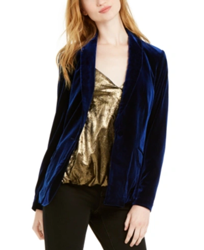 Inc International Concepts Petite Velvet Blazer, Created For Macy's In Royal Velvet