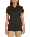 Nautica Juniors Short Sleeve Performance Polo In Black