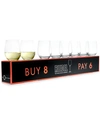 RIEDEL O CHARDONNAY WINE GLASSES 8 PIECE VALUE SET