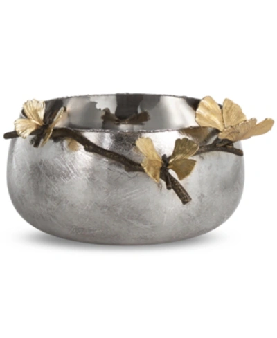Michael Aram Butterfly Ginkgo Serving Bowl In Silver