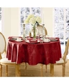 Elrene Barcelona 70" Round Tablecloth In Red