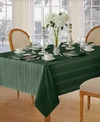 Elrene Denley Stripe Tablecloth, 52" X 52" In Hunter
