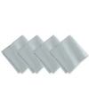 Villeroy & Boch Set Of 4 La Classica Luxury Linen Fabric Napkins In Light Blue