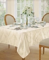 Elrene Barcelona Damask Oblong Tablecloth, 60" X 84" In Antique