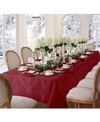 Elrene Barcelona Damask 60" X 102" Oblong Tablecloth In Burgundy