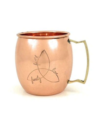 Vibhsa Handcrafted Moscow Mule Copper Mugs Set Of 2 In Yellow