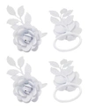 VIBHSA ROSE NAPKIN RING SET OF 4