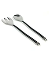 Vibhsa Salad Serving For Dining Decor - Set Of 2 In Black