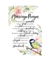 Dexsa Marriage Prayer Woodland Grace Series Wood Plaque With Easel, 6" X 9"