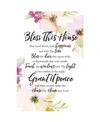 Dexsa Bless This House Woodland Grace Series Wood Plaque With Easel, 6" X 9"