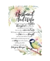 Dexsa Husband And Wife Woodland Grace Series Wood Plaque With Easel, 6" X 9"