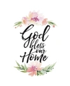 Dexsa God Bless Our Home Woodland Grace Series Wood Plaque With Easel, 6" X 9"