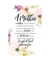 Dexsa A Mother Seems Woodland Grace Series Wood Plaque With Easel, 6" X 9"