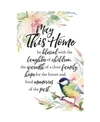 Dexsa May This Home Woodland Grace Series Wood Plaque With Easel, 6" X 9"