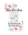 Dexsa Bless This House Woodland Grace Series Wood Plaque With Easel, 6" X 9"