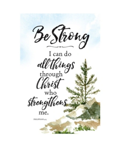 Dexsa Be Strong I Can Do Woodland Grace Series Wood Plaque With Easel, 6" X 9"