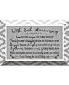DEXSA WITH EACH ANNIVERSARY GLASS PLAQUE WITH EASEL, 6" X 4"