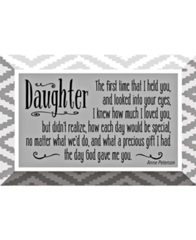 Dexsa Daughter Glass Plaque With Easel, 6" X 4"