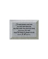 Dexsa So Many People Beveled Glass Plaque With Easel, 4" X 6"