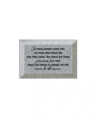 Dexsa So Many People Beveled Glass Plaque With Easel, 4" X 6"
