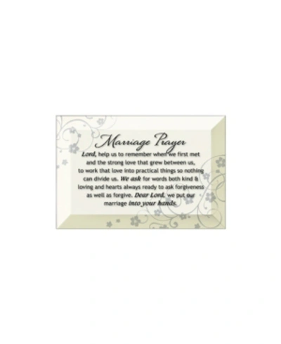 Dexsa Marriage Prayer Beveled Glass Plaque With Easel, 4" X 6"