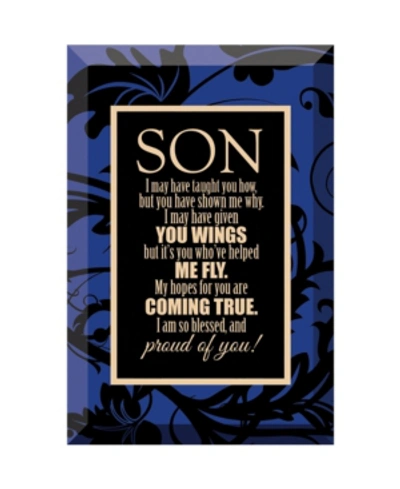 Dexsa Son Beveled Glass Plaque With Easel, 4" X 6"