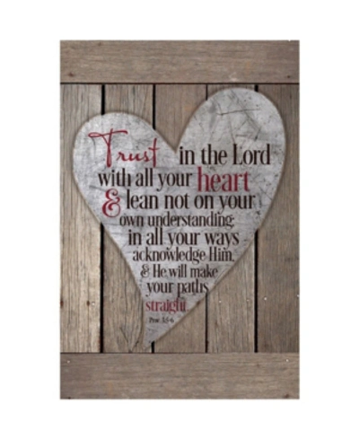 Dexsa Trust In The Lord With All Your Heart New Horizons Wood Plaque, 6" X 9"