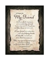 Dexsa Prayer For My Friend Timberland Wood Plaque, 11.75" X 15"