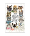 Dexsa I Just Want To Rescue The Cats New Horizons Wood Plaque With Easel And Hook, 6" X 9"