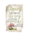 Dexsa The Happiest People New Horizon Wood Plaque With Easel, 6" X 9"