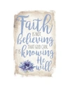 Dexsa Faith Is Not Believing New Horizon Wood Plaque With Easel, 6" X 9"