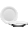 Noritake Conifere Set/4 Rim Dinner Plate 10-3/4" In White