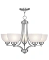 Livex Somerset Chandelier In Brushed Ni