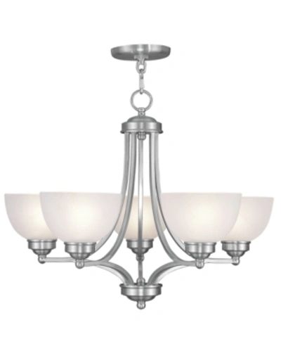 Livex Somerset Chandelier In Brushed Ni