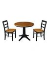 INTERNATIONAL CONCEPTS 36" ROUND TOP PEDESTAL TABLE