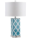 Safavieh Garden Lattice Table Lamp In Light Blue