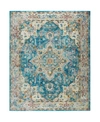 NICOLE MILLER PARLIN AMARA TEAL BLUE 7'9" X 9'5" AREA RUG