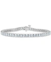 MACY'S DIAMOND OVAL TENNIS BRACELET (8 CT. T.W.) IN 14K WHITE GOLD