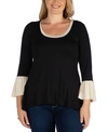 24SEVEN COMFORT APPAREL PLUS SIZE TUNIC TOP