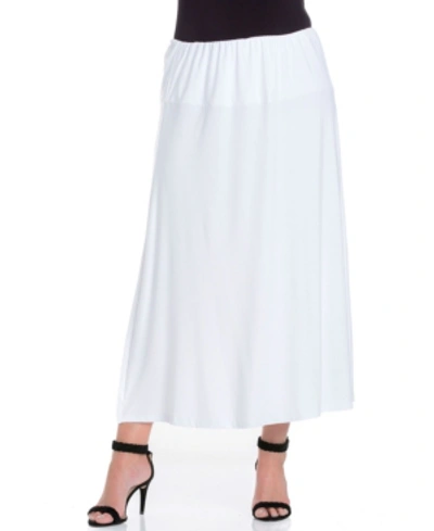 24SEVEN COMFORT APPAREL PLUS SIZE MAXI SKIRT