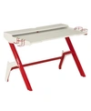 Techni Sport Ergonomic Computer Gaming Desk Workstation In Red