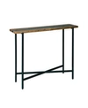 ALATERRE FURNITURE RIVERS EDGE ACACIA WOOD AND ACRYLIC NARROW CONSOLE AND ENTRYWAY TABLE