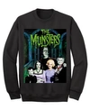 HYBRID MEN'S THE MUNSTERS GROUP SHOT CREW FLEECE SWEATSHIRT